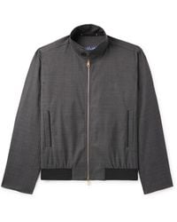 Paul Smith - Checked Wool Bomber Jacket - Lyst