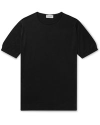 John Smedley - Belden Slim-fit Knitted Sea Island Cotton T-shirt - Lyst