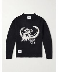 WTAPS - Logo-intarsia Woven Sweater - Lyst