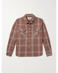 Remi Relief - Checked Cotton-Twill Shirt - Lyst