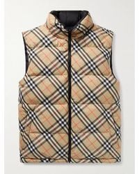 Burberry - Logoed Down Vest - Lyst