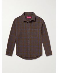 The Elder Statesman - Checked Cashmere Overshirt - Lyst