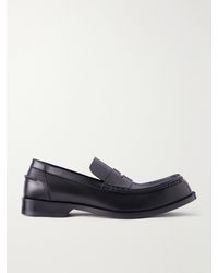 Loewe - Bobine Anagram-Debossed Leather Loafers - Lyst