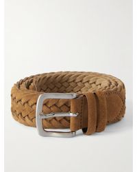 MR P. - 3.5Cm Woven Suede Belt - Lyst