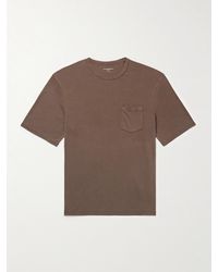 Officine Generale - Benny Pigment-Dyed Lyocell And Cotton-Blend Jersey T-Shirt - Lyst