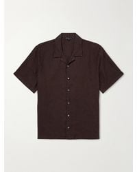 James Perse - Convertible-collar Linen Shirt - Lyst