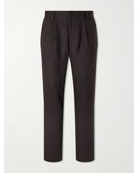 Oliver Spencer - Coney Straight-Leg Pleated Linen Suit Trousers - Lyst