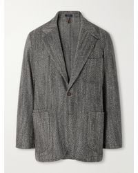 Drake's - Western Games Mélange Virgin Wool-Tweed Blazer - Lyst