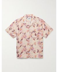 Corridor NYC - Novella Camp-Collar Floral-Print Lyocell Shirt - Lyst