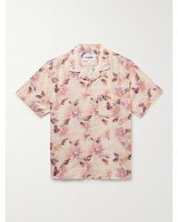 Corridor NYC - Novella Camp-collar Floral-print Lyocell Shirt - Lyst
