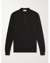John Smedley - Belper Slim-Fit Merino Wool Polo Shirt - Lyst