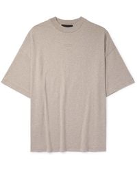Fear Of God - Logo-appliquéd Cotton-jersey Mock-neck T-shirt - Lyst
