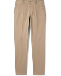 Altea - Jagger Tapered Cotton-Blend Twill Trousers - Lyst
