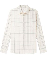 MR P. - Checked Organic Cotton-twill Shirt - Lyst