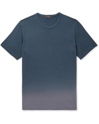 Pima Jersey T Shirt Cotton Dégradé Blue jLRq543A