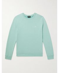 A.P.C. - Logo-print Cotton-blend Jersey Sweatshirt - Lyst