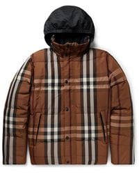 Burberry - Reversible Quilted Checked Shell Hooded Down Jacket - Lyst