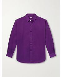 A.PRESSE - Cotton-twill Shirt - Lyst