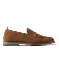 Officine Creative - Opera Suede Penny Loafers - Lyst