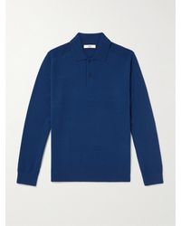 MR P. - Wool And Cashmere-blend Polo Shirt - Lyst