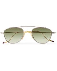 Jacques Marie Mage - Flynn Aviator-Style- And-Tone Sunglasses - Lyst