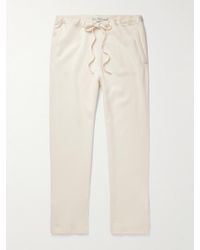 God's True Cashmere - Straight-Leg Cashmere Drawstring Trousers - Lyst