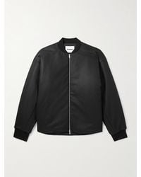 Jil Sander - Wattierte Bomberjacke aus Wollfilz - Lyst