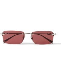 Gucci - Rimless Rectangular-Frame-Tone Sunglasses - Lyst