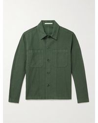 Norse Projects - Overshirt in misto cotone e lino Tyge - Lyst