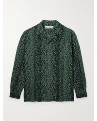Wacko Maria - Tim Lehi Convertible-collar Leopard-print Woven Shirt - Lyst