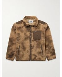 Corridor NYC - Oak Shell-Trimmed Printed Fleece Jacket - Lyst