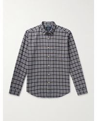 Portuguese Flannel - Vouga Button-down Collar Checked Organic Cotton-flannel Shirt - Lyst