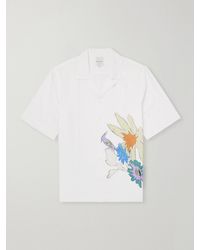 Paul Smith - Camp-Collar Printed Cotton, Lyocell And Linen-Blend Shirt - Lyst