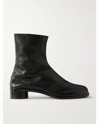 Maison Margiela - Tabi Split-Toe Textured-Leather Ankle Boots - Lyst