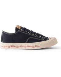 Visvim - Seeger Leather And Rubber-trimmed Canvas Sneakers - Lyst