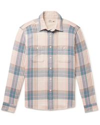 Faherty - The Surf Checked Organic Cotton-flannel Shirt - Lyst