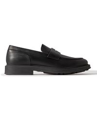 Loro Piana - Travis Leather Penny Loafers - Lyst