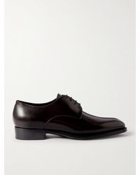 Saint Laurent - Adrien 25 Leather Derby Shoes - Lyst