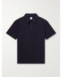 Paul Smith - Organic Herringbone Cotton-Piqué Polo Shirt - Lyst