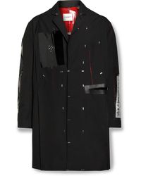 TAKAHIROMIYASHITA TheSoloist. Embellished Distressed Woven Coat - Black