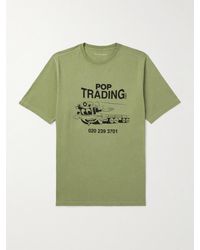 Pop Trading Co. - T-shirt in jersey di cotone con logo - Lyst