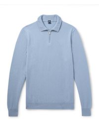 Fedeli - Favonio Slim-Fit Cashmere Half-Zip Sweater - Lyst