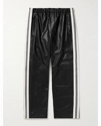 Marni - Straight-leg Striped Nappa Leather Trousers - Lyst