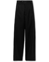 Enfants Riches Deprimes - Boiler Room Wide-Leg Pleated Virgin Wool-Gabardine Trousers - Lyst