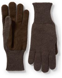 Brunello Cucinelli - Suede-trimmed Cashmere Gloves - Lyst