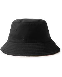 Burberry - Reversible Logo-embroidered Twill Bucket Hat - Lyst