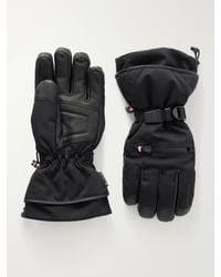 Moncler - Leather-Trimmed Quilted Shell Padded Ski Gloves - Lyst