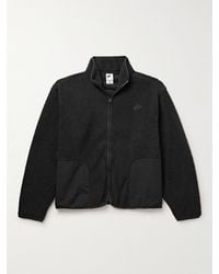 Nike - Club Logo-embroidered Nylon-trimmed Fleece Jacket - Lyst