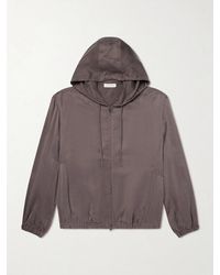 Amomento - Satin Hooded Jacket - Lyst