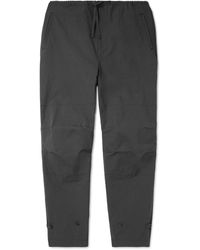 Lemaire - Maxi Military Tapered Garment-dyed Cotton Trousers - Lyst